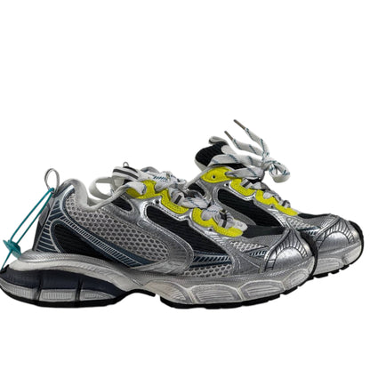 🔥 Balenciaga 3XL Sneakers – Silver/Black with Neon Yellow Accents 👟⚡