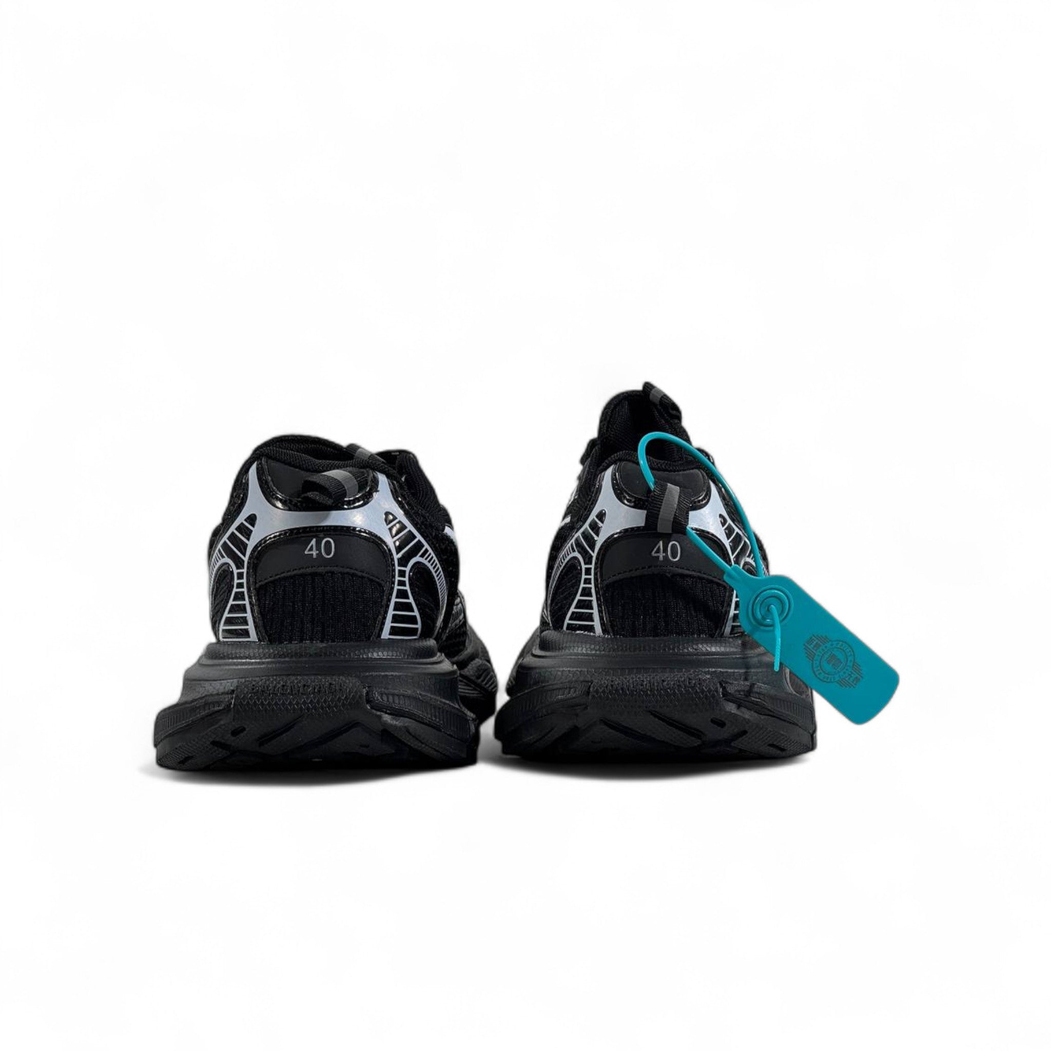 🔥 Balenciaga 3XL Sneakers – Black Reflective Mesh Chunky Trainers 👟