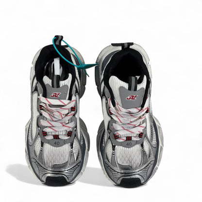 🔥 Balenciaga 3XL Sneakers – Metallic Silver Grey Chunky Trainers 👟⚡