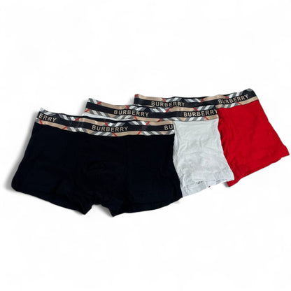 Burberry Men’s Boxer Briefs – 3-Pack Luxury Essentials