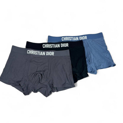Christian Dior Men’s Boxer Briefs – 3-Pack Luxury Comfort