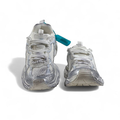 🔥 Balenciaga 3XL Sneakers – White Silver Mesh Chunky Trainers 👟⚡