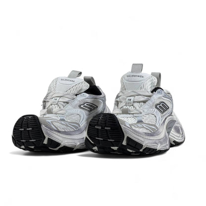 🔥 Balenciaga 10XL Sneakers – White Silver Oversized Chunky Trainers 👟⚡