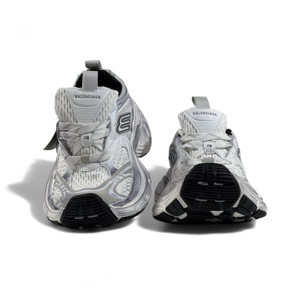 🔥 Balenciaga 10XL Sneakers – White Silver Oversized Chunky Trainers 👟⚡