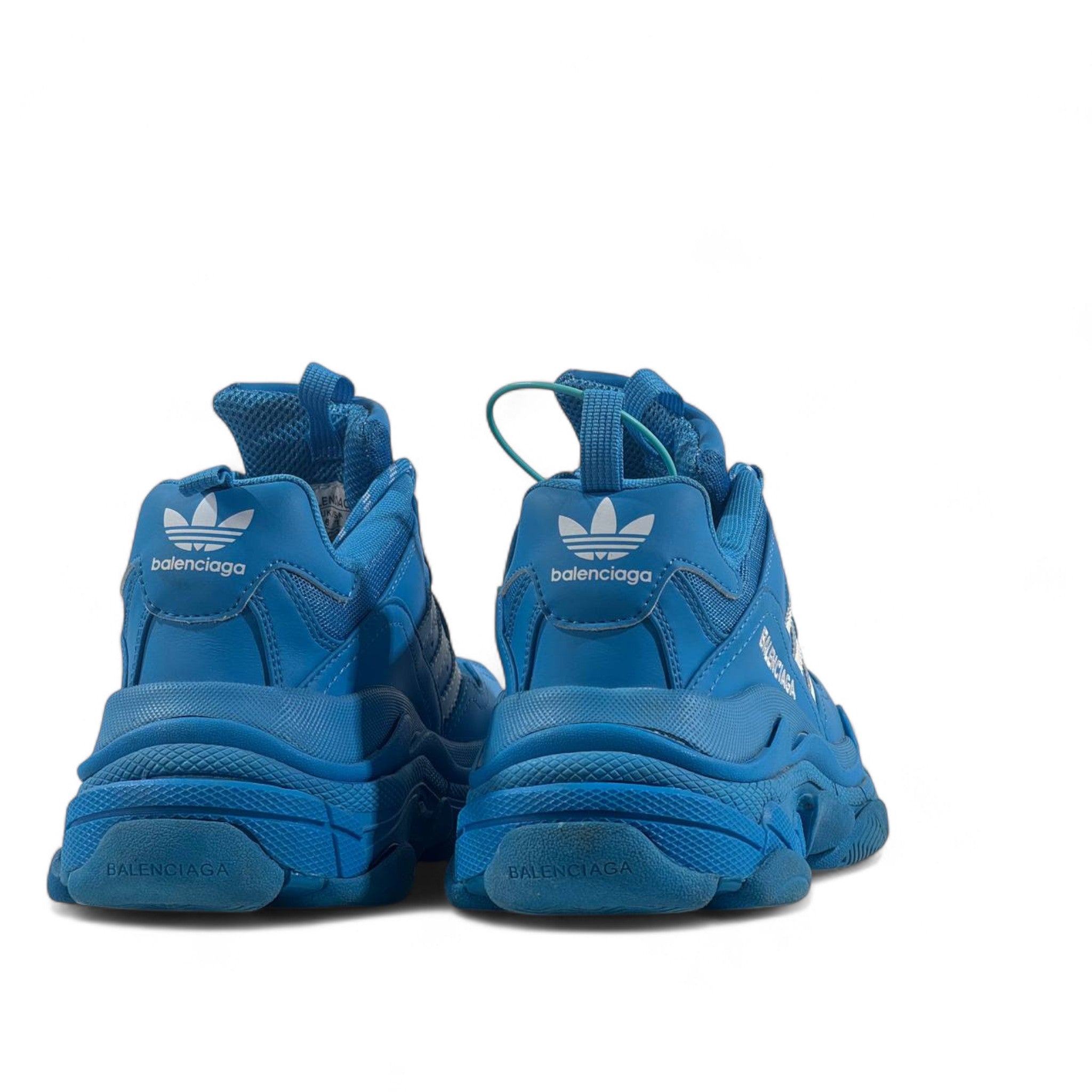 🔥 Balenciaga x Adidas Triple S Sneakers – Blue Chunky Trainers 👟⚡
