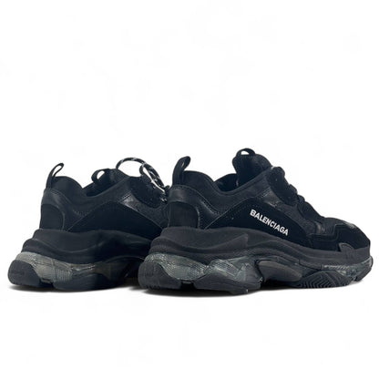 🔥 Balenciaga Triple S Sneakers – All Black Chunky Trainers 👟⚡