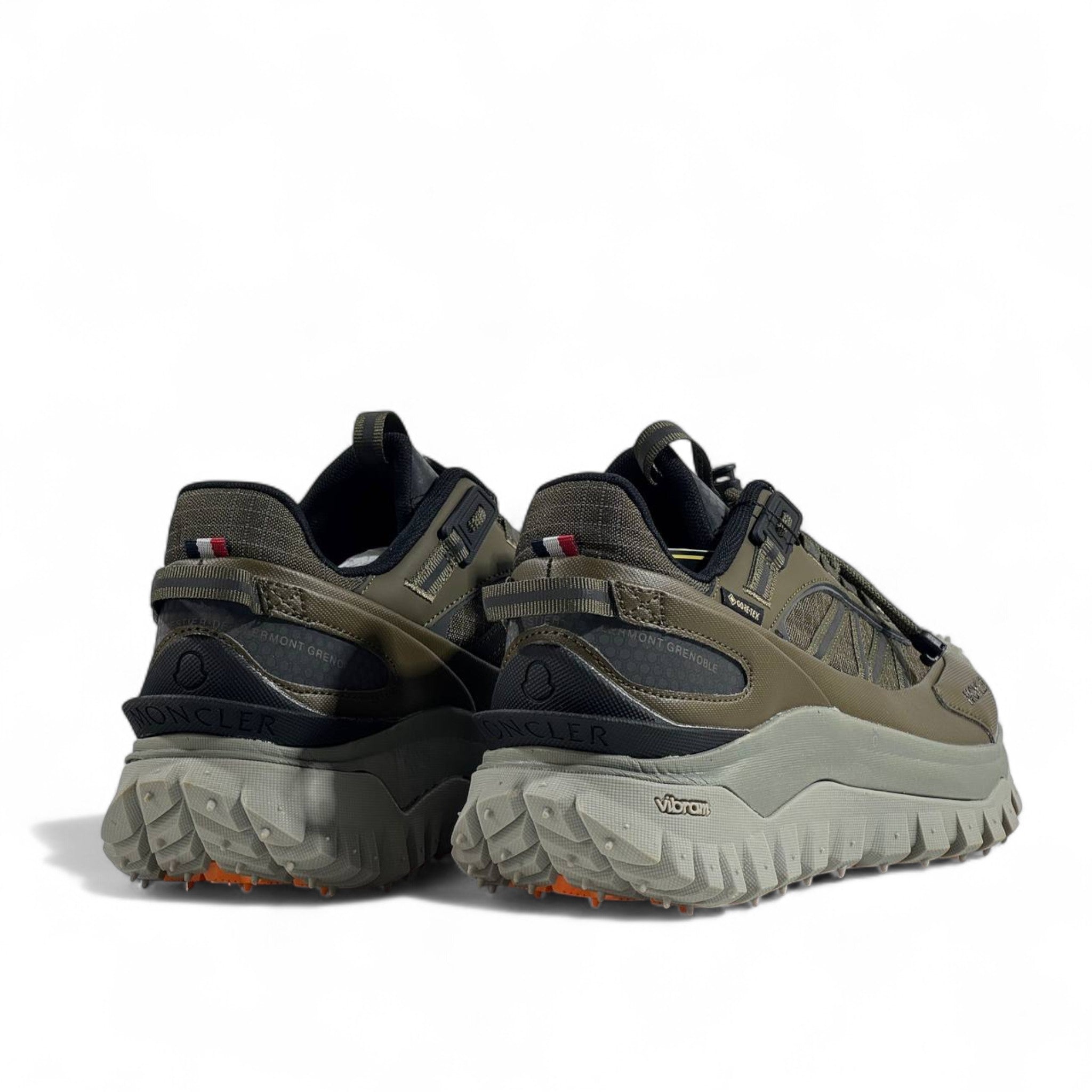 🔥 Moncler Trailgrip Sneakers – Olive Green Outdoor Trainers 🥾⚡
