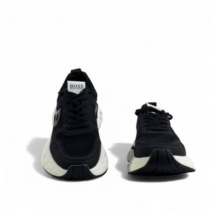 🔥 Hugo Boss BOSS Chunky Sneakers – Black & White Luxury Trainers 👟⚡