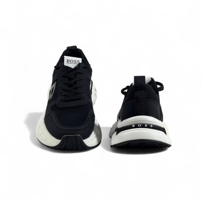 🔥 Hugo Boss BOSS Chunky Sneakers – Black & White Luxury Trainers 👟⚡