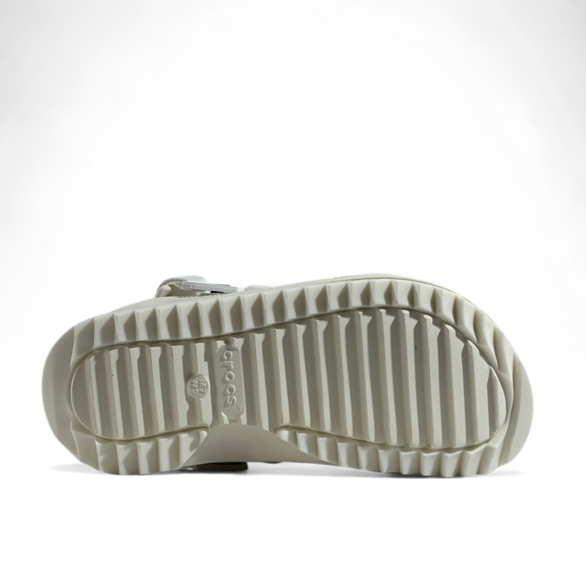 White Platform Crocs with Adjustable Strap – Bold Comfort