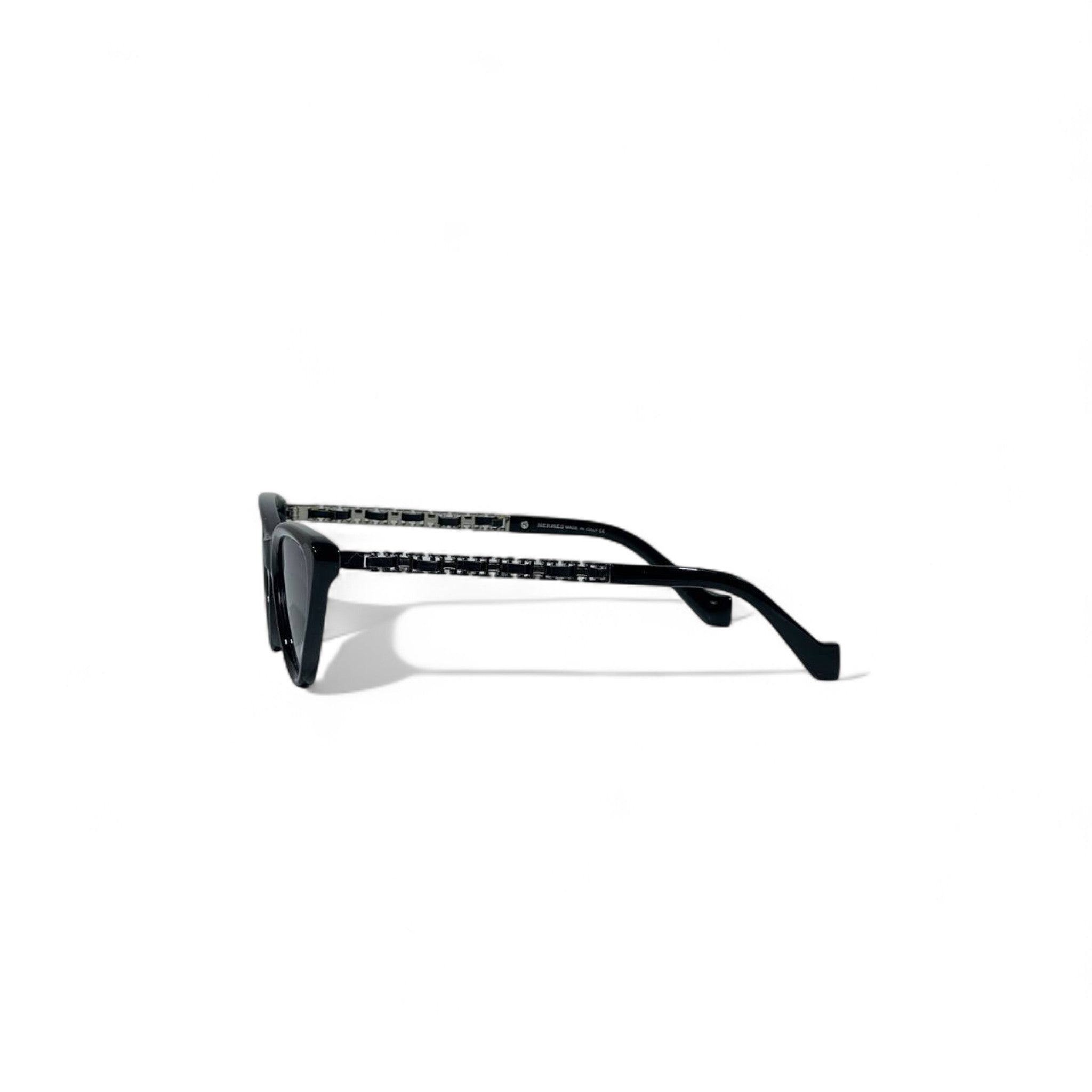 🖤 Hermès Cat-Eye Sunglasses – Black Gradient Luxury 🕶️✨