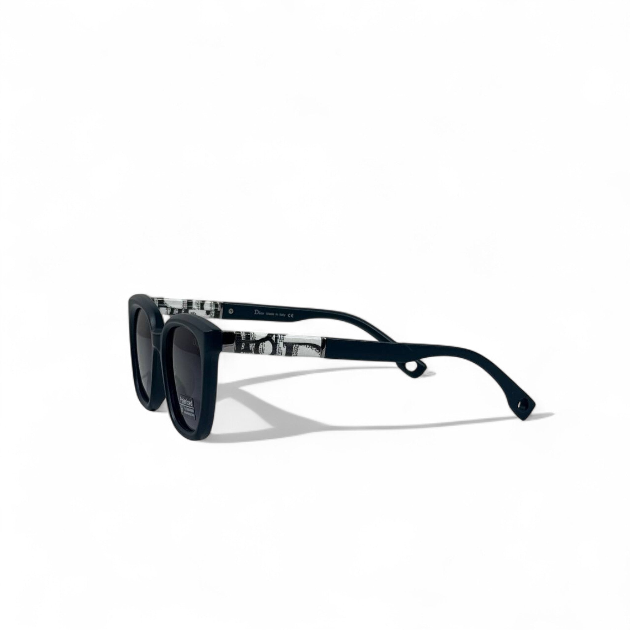 🌿 Dior Polarized Sunglasses – Dark Green & Silver Luxury 🕶️✨