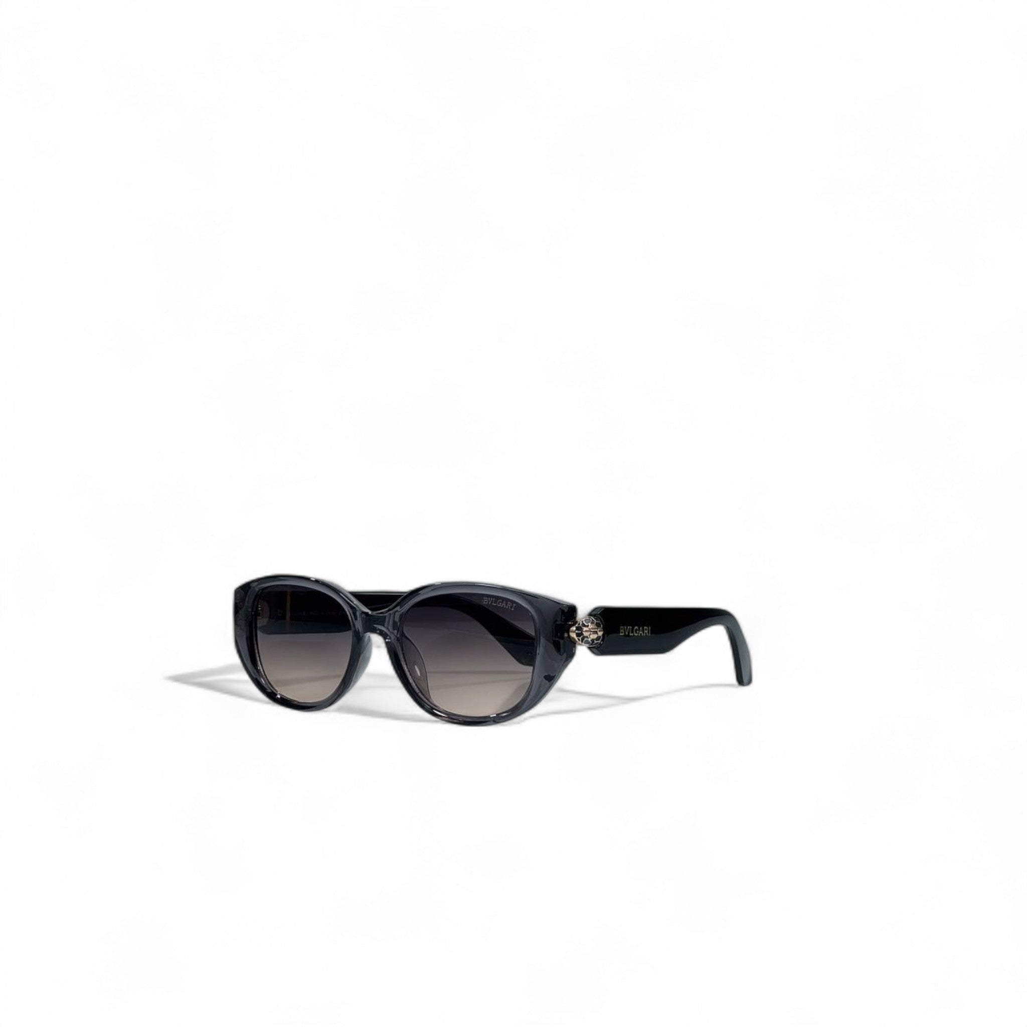 🖤 Bvlgari Oval Sunglasses – Black Gradient Jewel Edition 🕶️💎