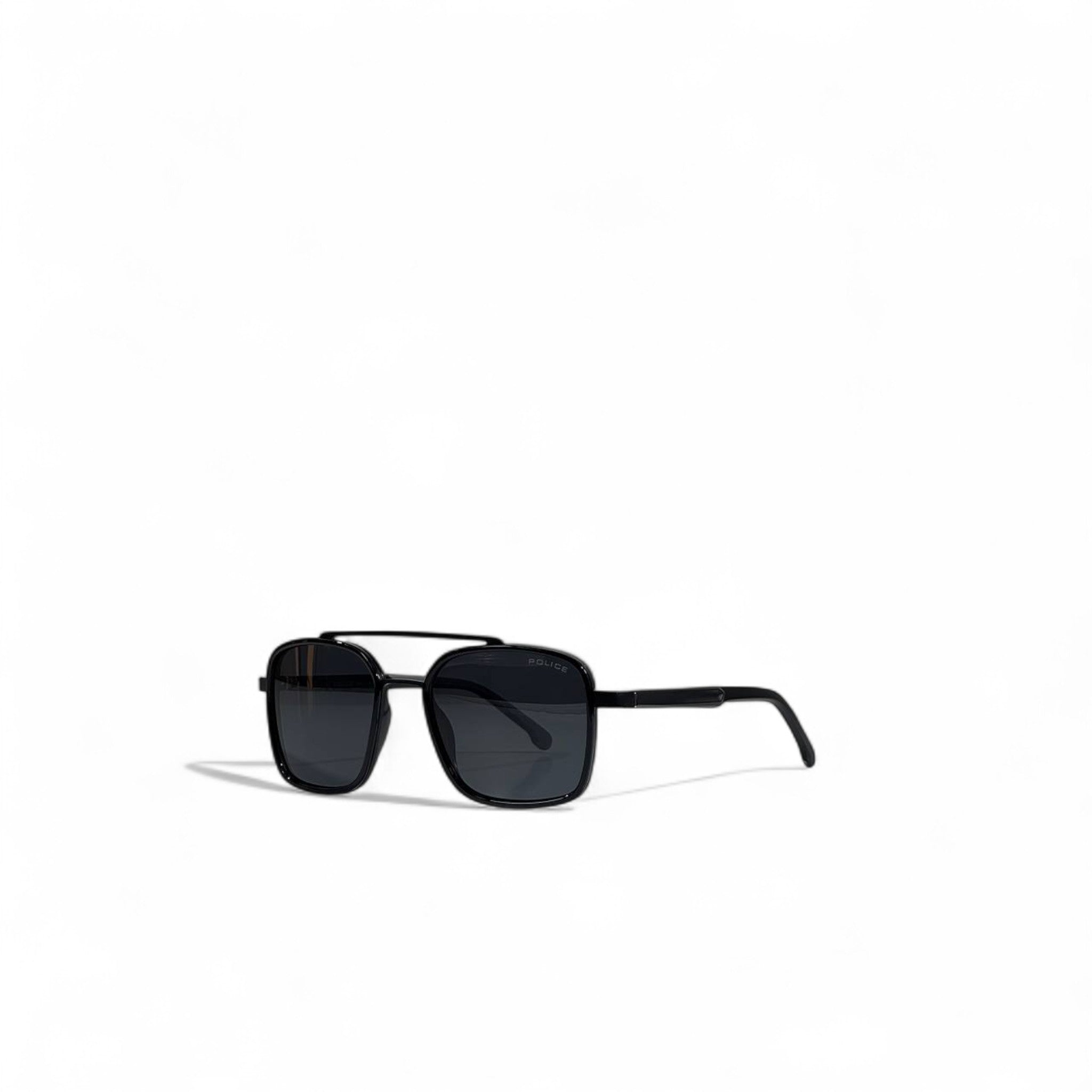 🖤 Police Square Aviator Sunglasses – Black Double Bridge 🕶️✨