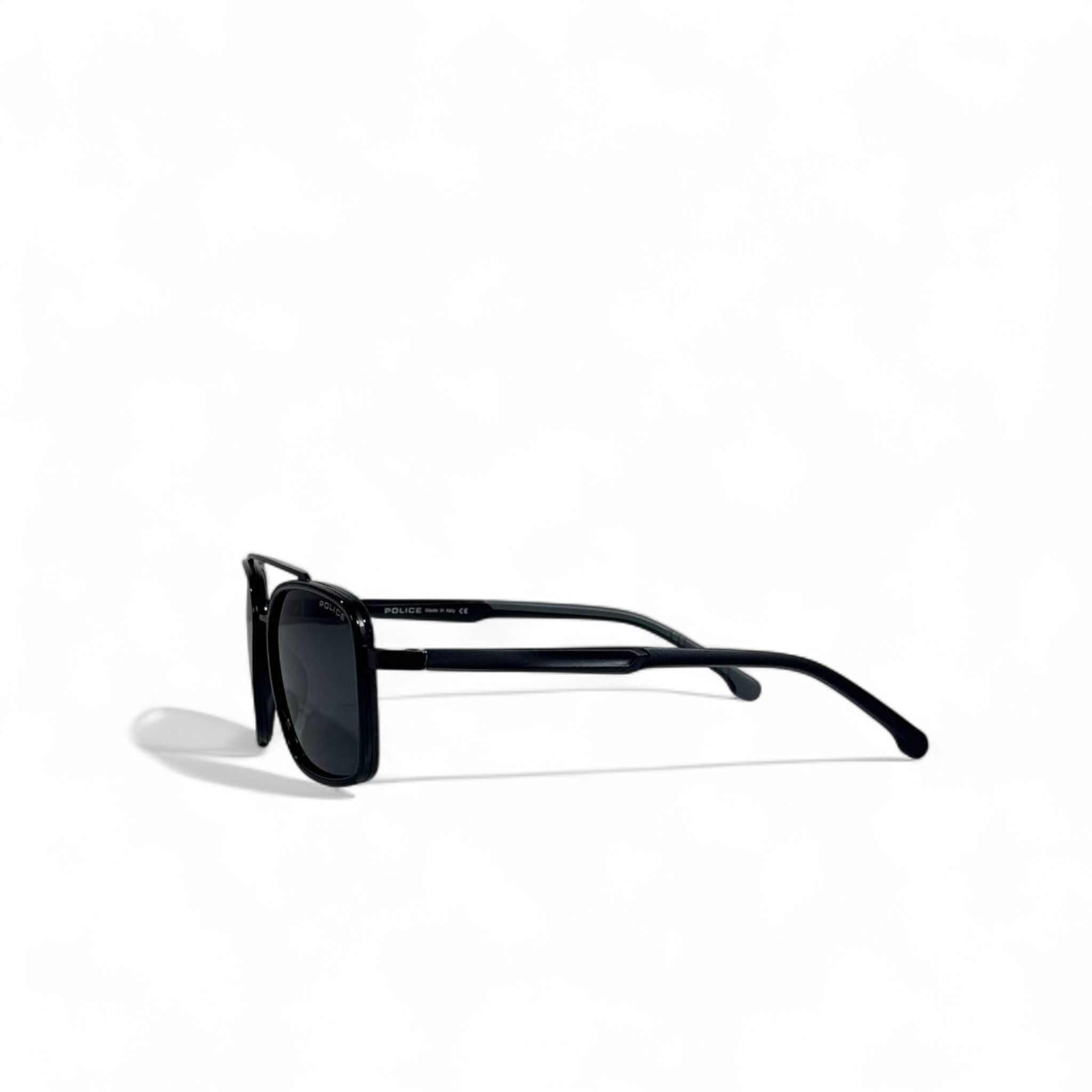 🖤 Police Square Aviator Sunglasses – Black Double Bridge 🕶️✨