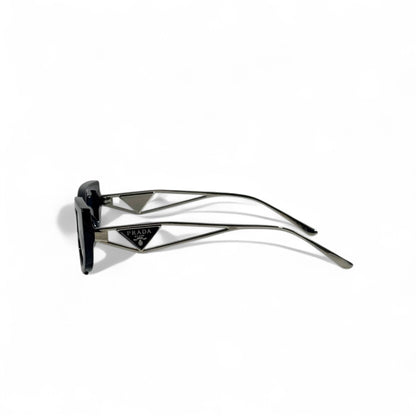 🖤 Prada Black & Metal Sunglasses – Futuristic Icon 🕶️✨