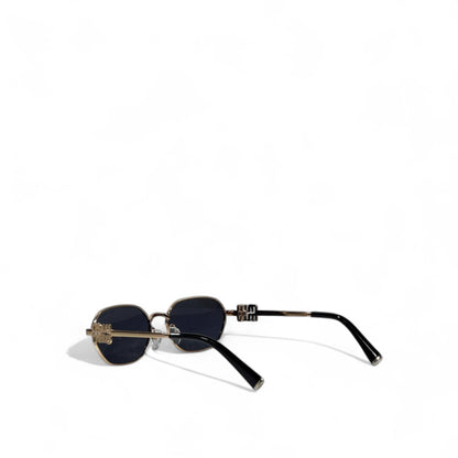 ✨ Miu Miu Geometric Gold Sunglasses – Statement Elegance 🖤