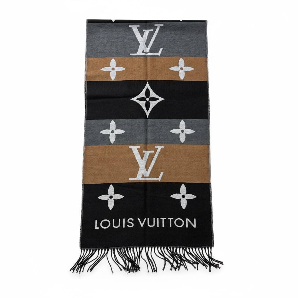 🧣 Louis Vuitton Colorblock Monogram Scarf – Modern Iconic Luxury