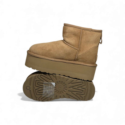 UGG Classic Mini Platform Boots – Chestnut Winter Icon 🤎✨