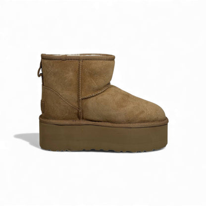 UGG Classic Mini Platform Boots – Chestnut Winter Icon 🤎✨