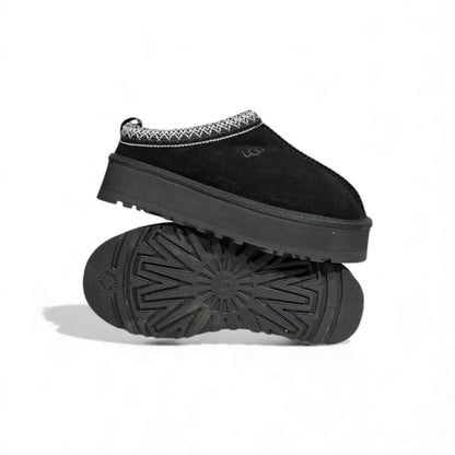 UGG Platform Suede Slippers – All-Black Cozy Edition 🖤❄️