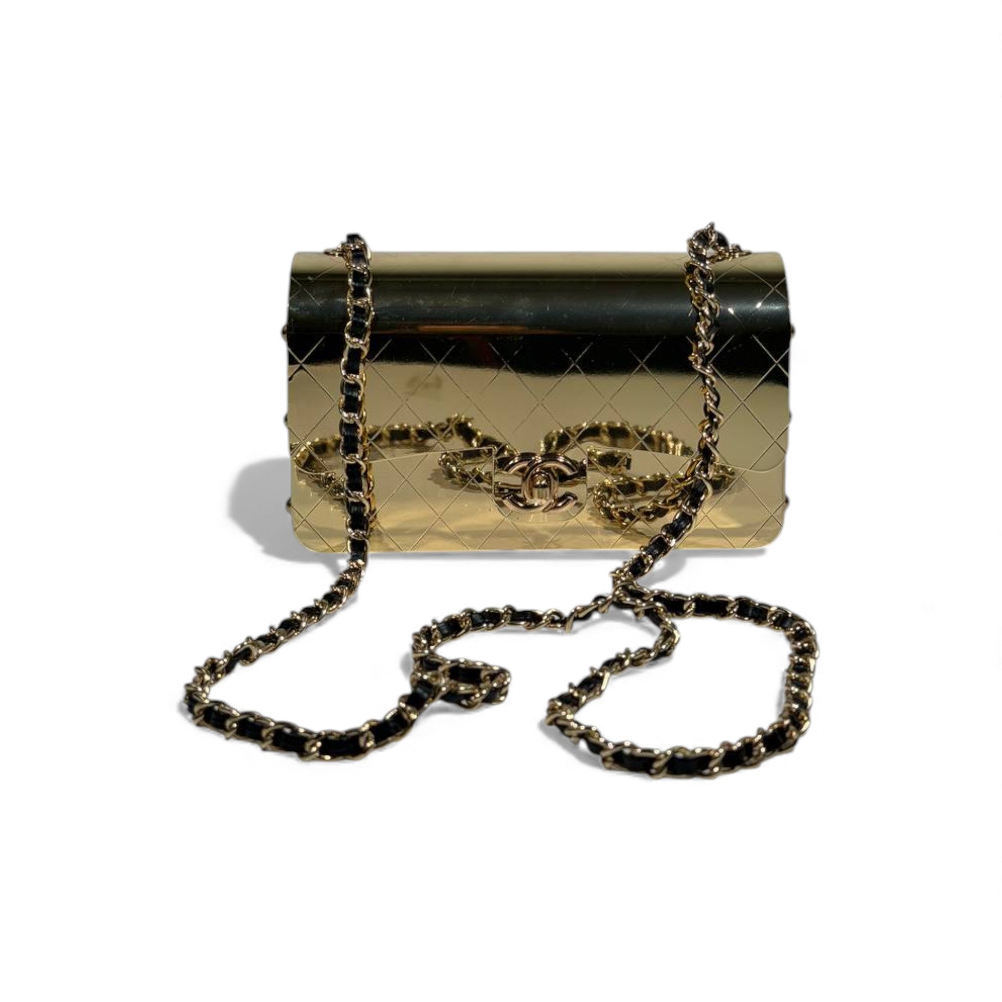 👜 Chanel Metallic Gold Shoulder Bag ✨🖤 | Iconic Chain Luxury
