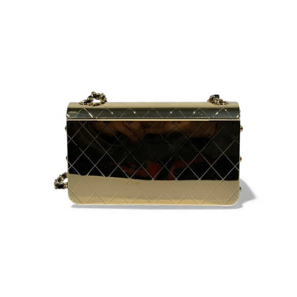 👜 Chanel Metallic Gold Shoulder Bag ✨🖤 | Iconic Chain Luxury