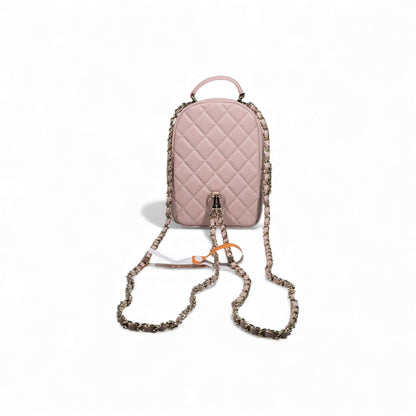 🎒 Chanel Mini Quilted Backpack 🌸✨ | Elegant Pink Luxury