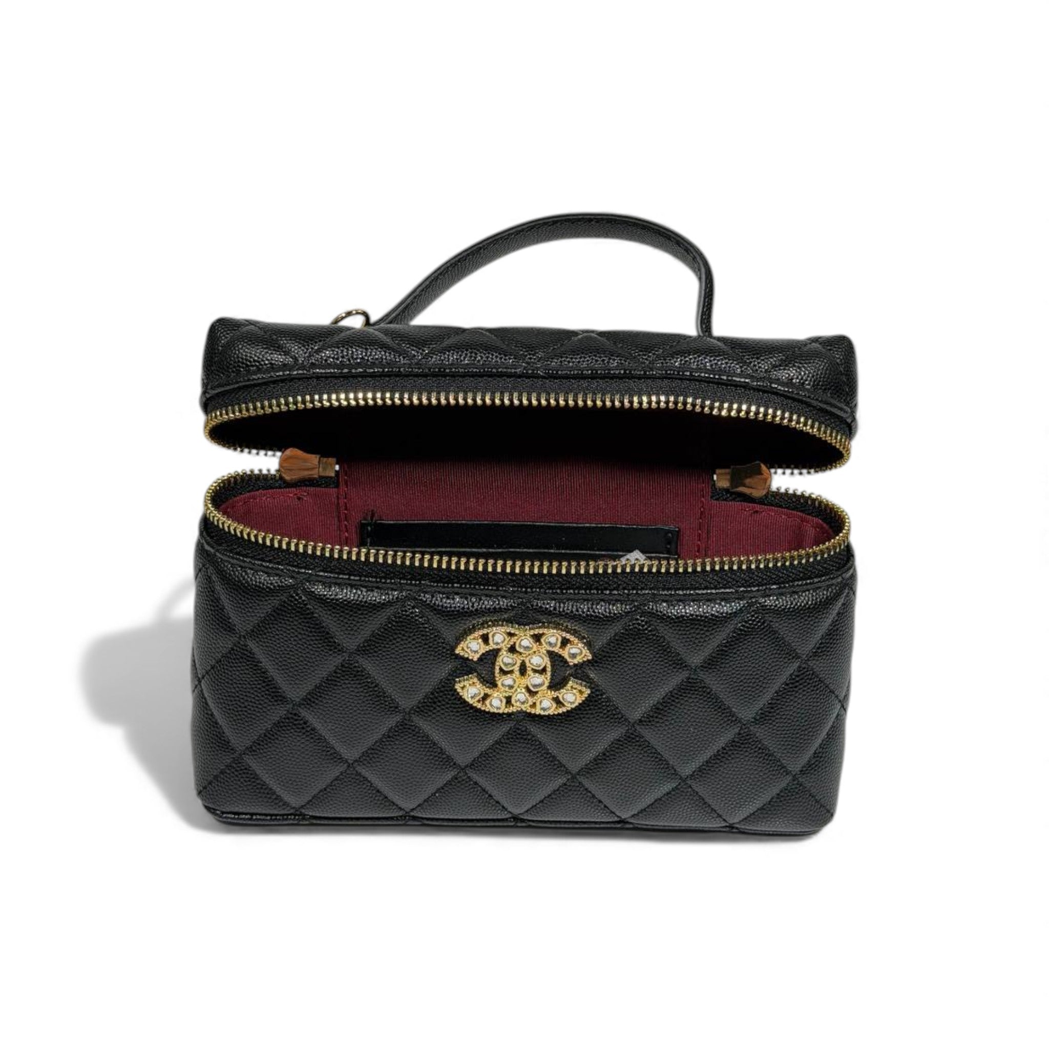 🖤 Chanel Quilted Vanity Case ✨👜 | Timeless Black Luxury