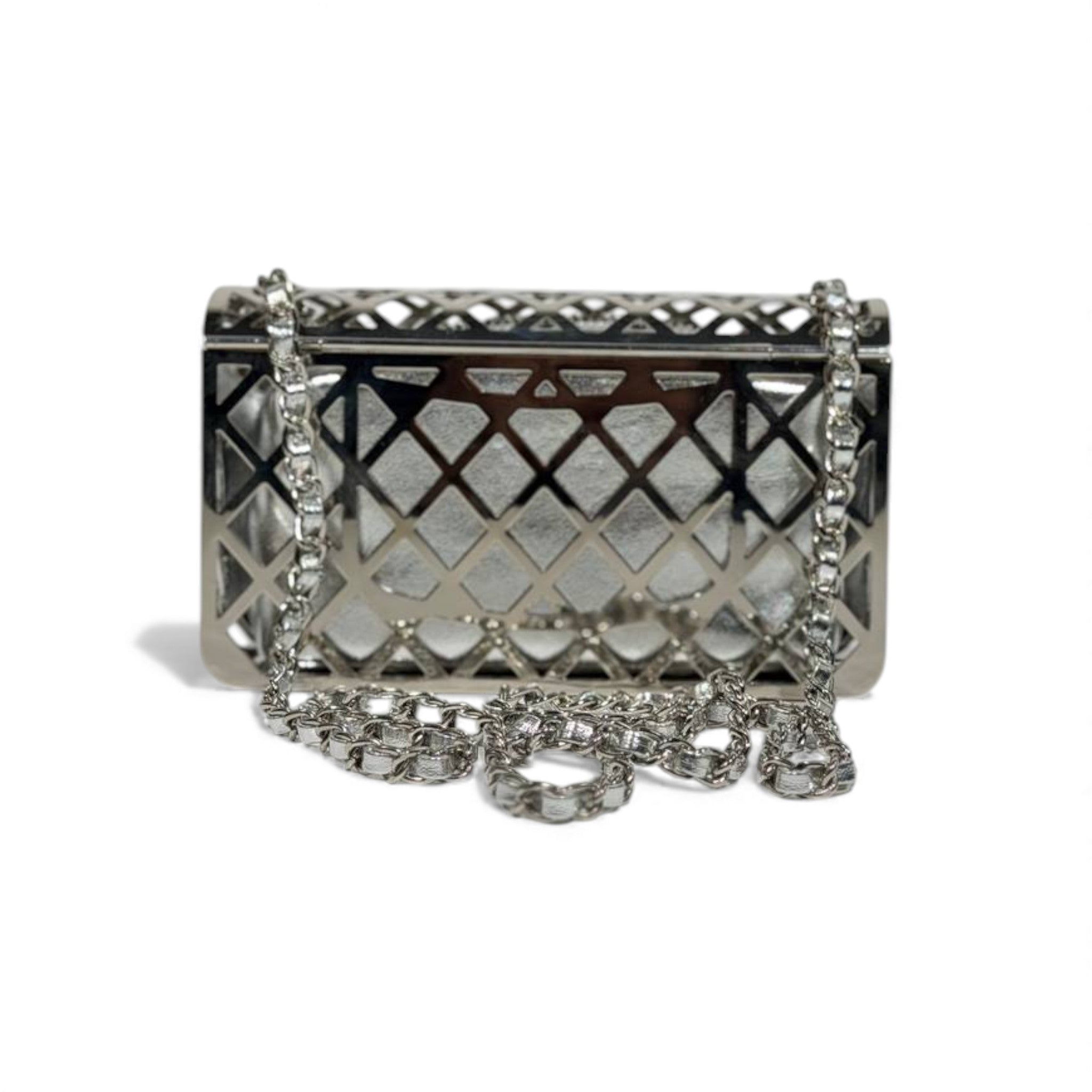 ✨ Chanel Silver Metal Cage Bag 👜🤍 | Iconic Statement Luxury