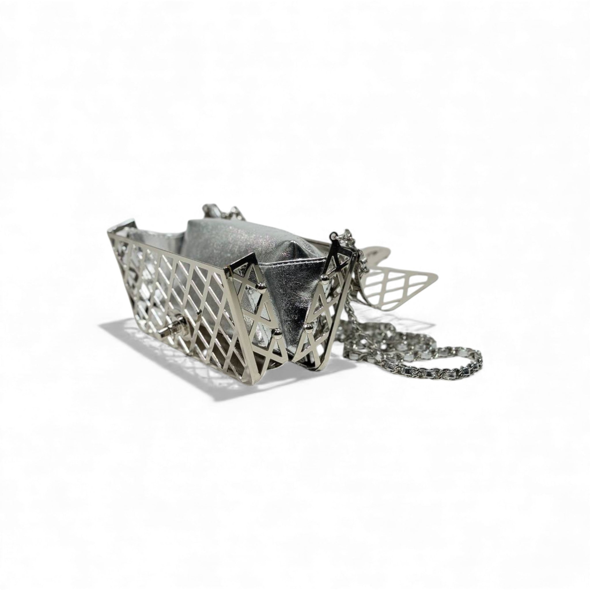 ✨ Chanel Silver Metal Cage Bag 👜🤍 | Iconic Statement Luxury