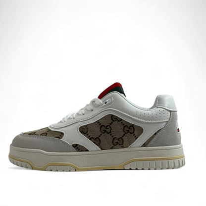 🔥 Gucci GG Supreme Sneakers – Beige/White Monogram Trainers 👟✨