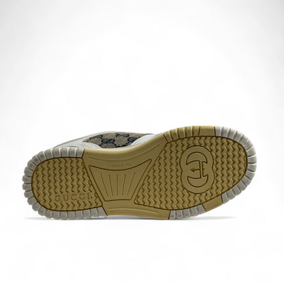 🔥 Gucci GG Supreme Sneakers – White/Grey Monogram Trainers 👟✨