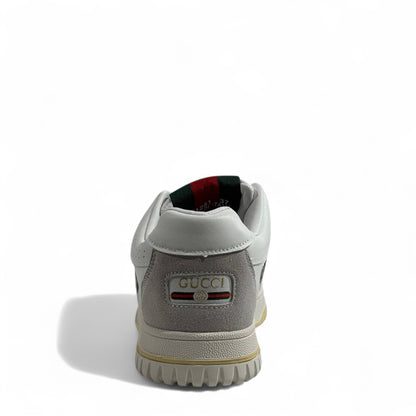 🔥 Gucci GG Supreme Sneakers – White/Grey Monogram Trainers 👟✨