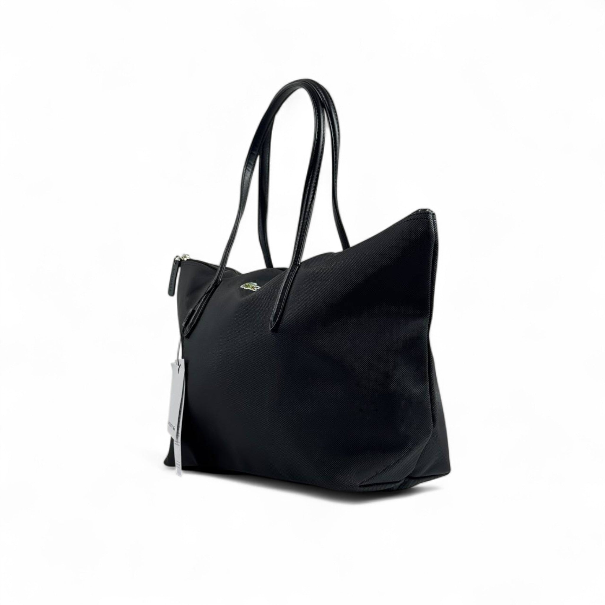 Lacoste Classic Black Tote Bag – Timeless Elegance 🖤🐊