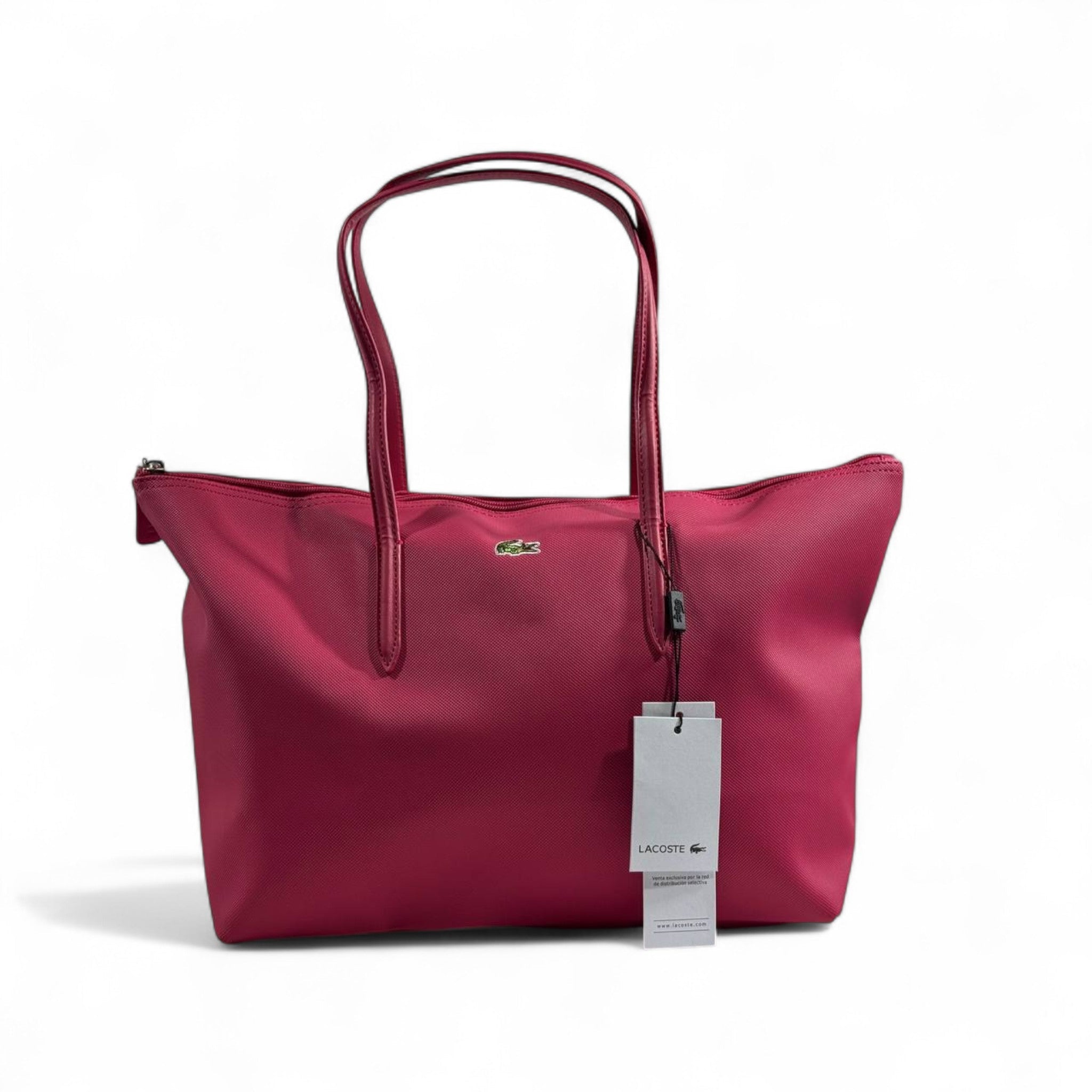 Lacoste Classic Red Tote Bag – Bold Elegance with Sporty Charm ❤️🐊