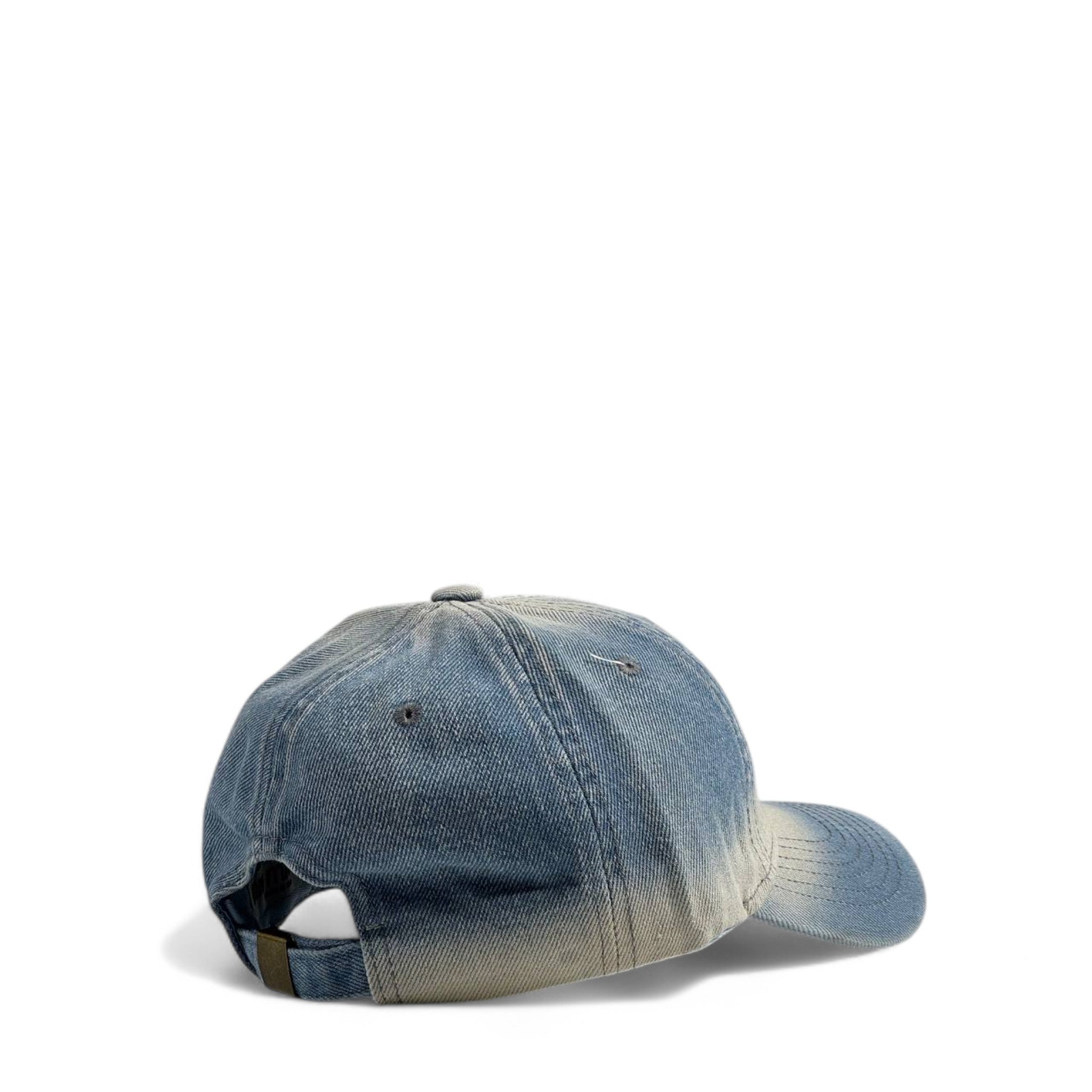 Miu Miu Washed Denim Cap – Faded Blue with Black Logo 🧢💙✨