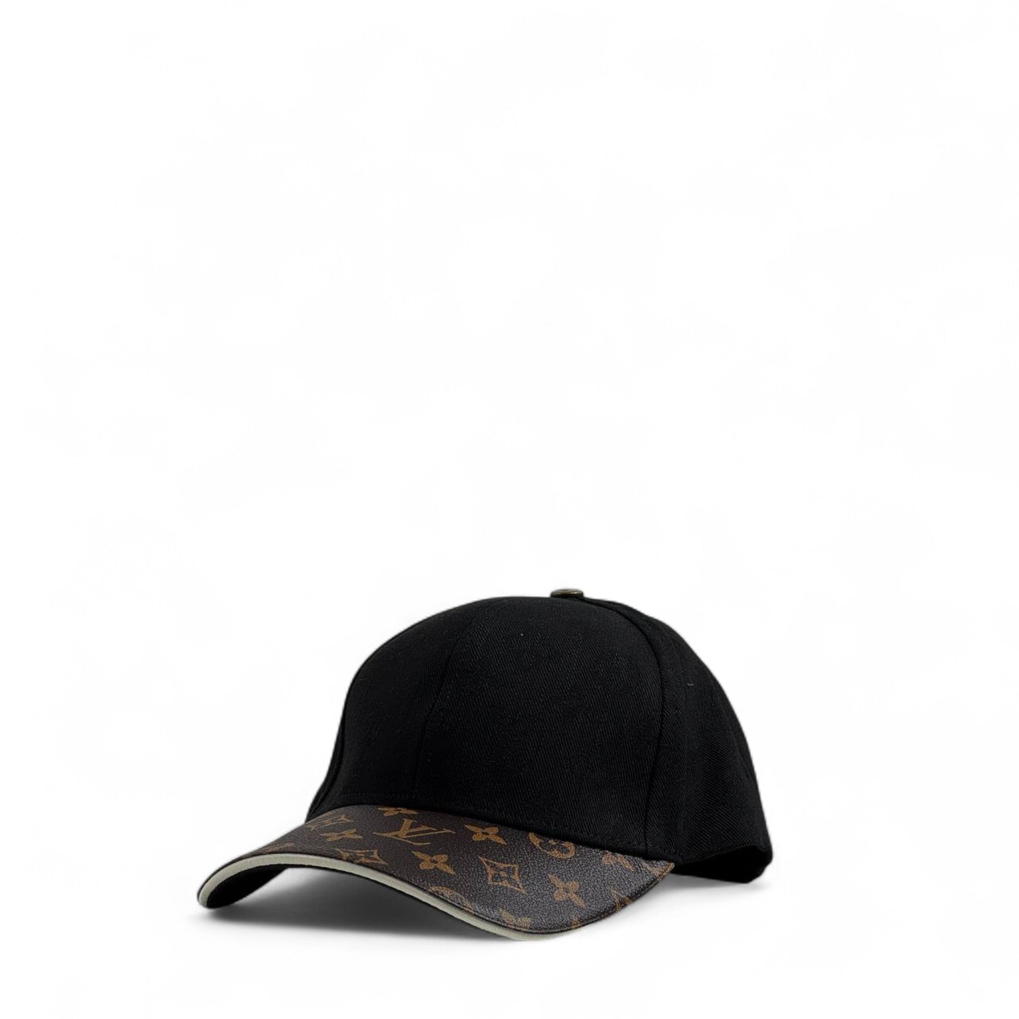 Louis Vuitton Black Cap – Monogram Brim Luxury Edition 🖤🧢