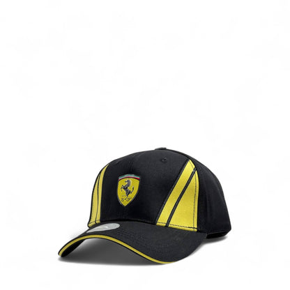 Ferrari Scuderia Black & Yellow Racing Cap – Luxury Motorsport Style 🏎️⚡