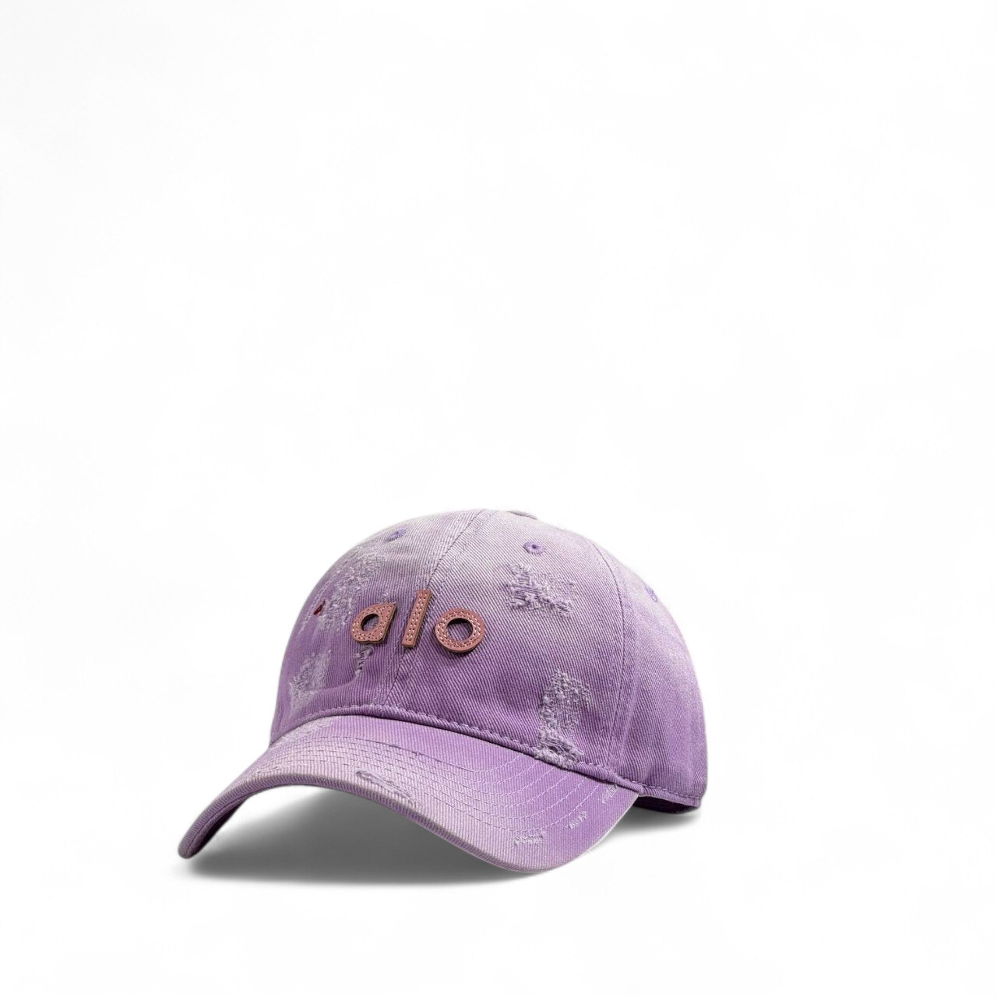 Alo Purple Distressed Logo Cap – Streetwear Essential 🧢✨