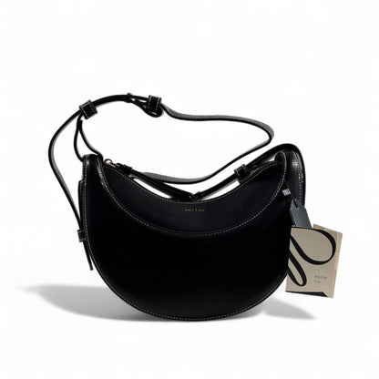 Polène Paris Crescent Crossbody Bag – Black 🌑✨