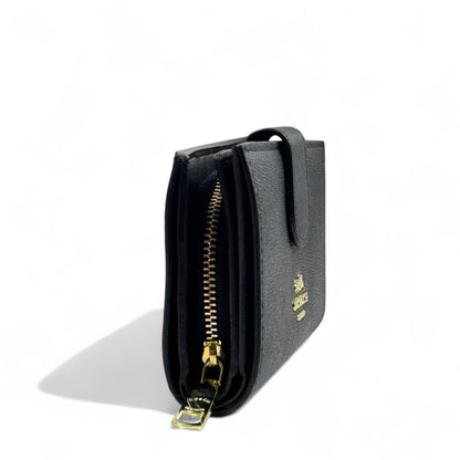 🖤 Coach Classic Black Leather Wallet – Bold & Timeless Luxury ✨