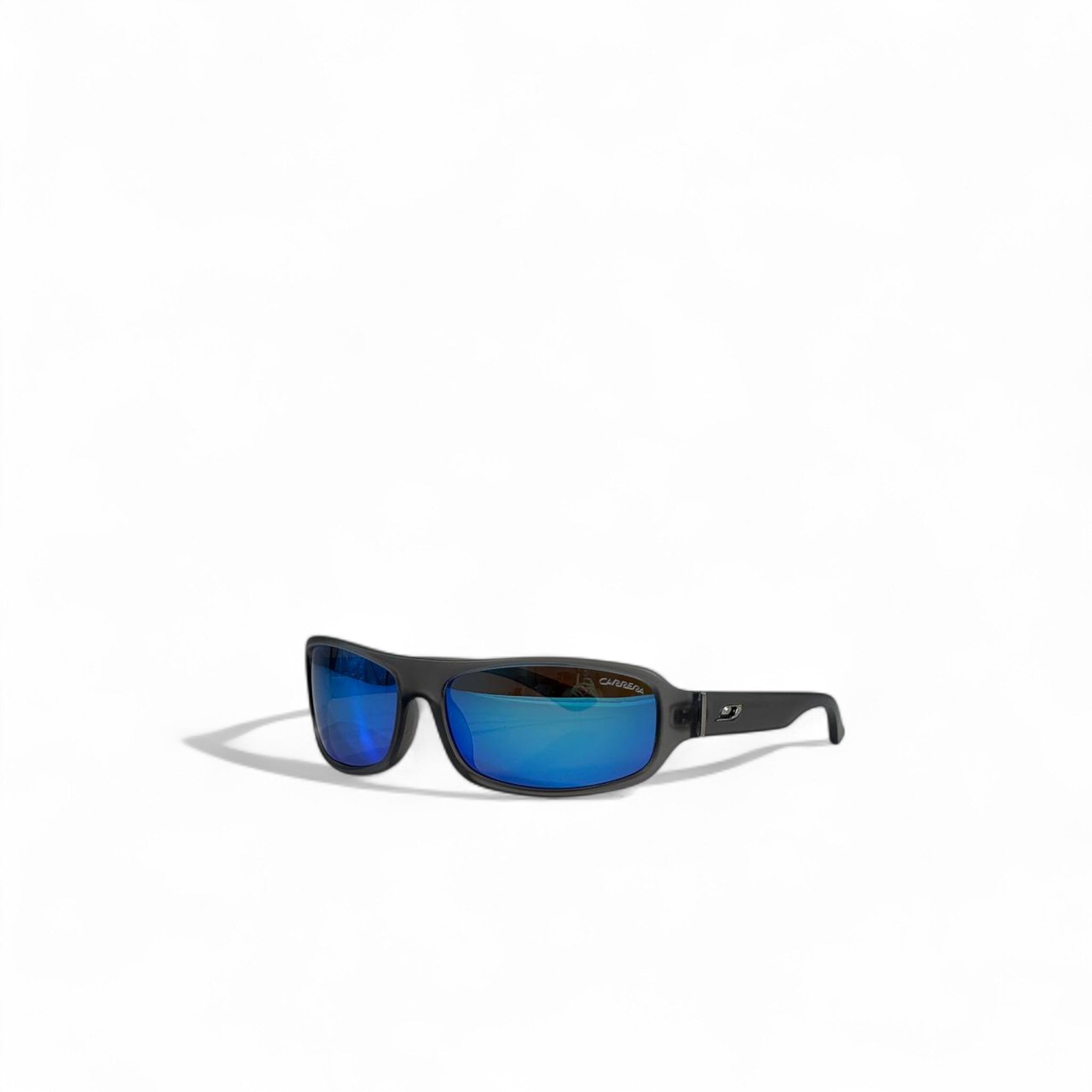🕶️ Carrera Sport Sunglasses – Black Frame with Blue Reflective Lenses 🌊✨