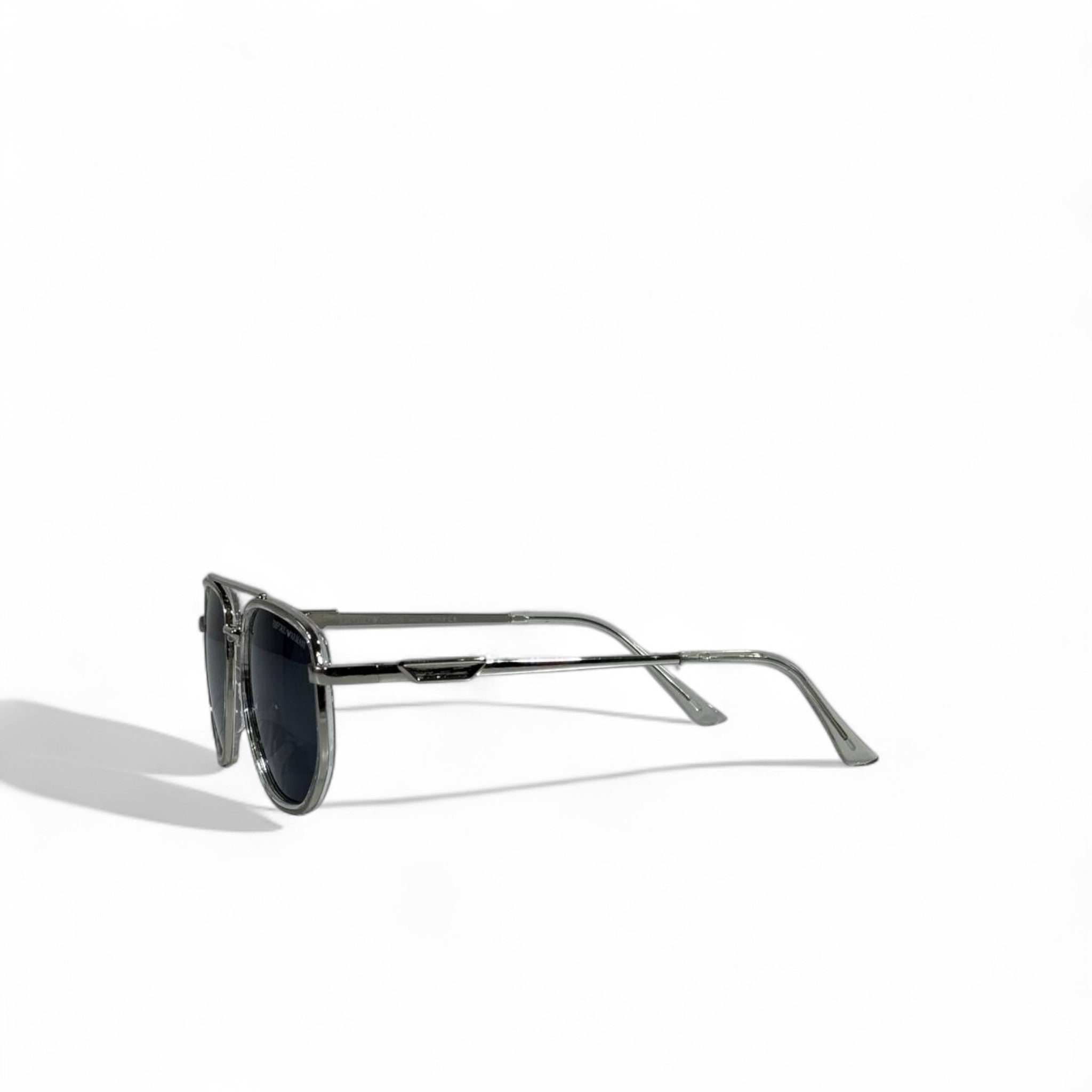 🕶️ Emporio Armani Sunglasses – Metal Double-Bridge with Dark Lenses ✨👑