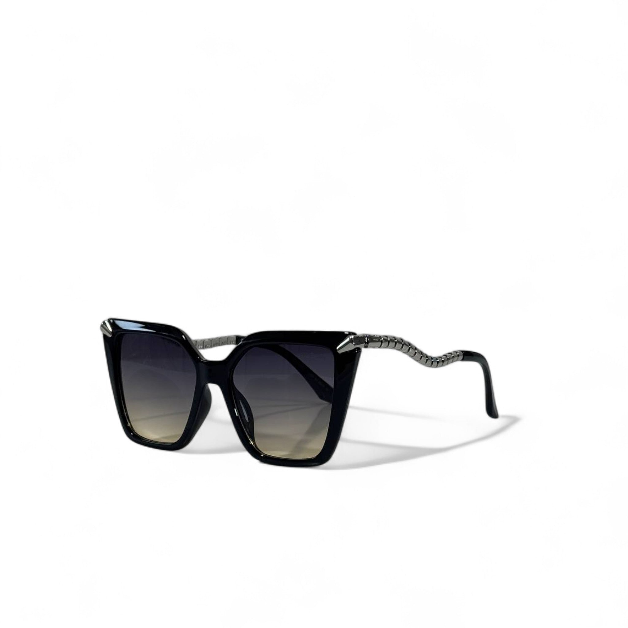 ✨ Bvlgari Serpenti Sunglasses – Black Oversized Cat-Eye with Snake Temples 🐍👑
