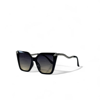 ✨ Bvlgari Serpenti Sunglasses – Black Oversized Cat-Eye with Snake Temples 🐍👑