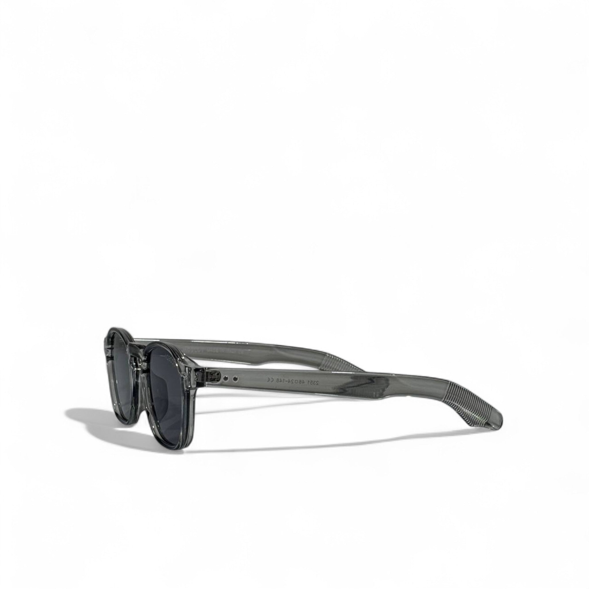 🕶️ Moscot Sunglasses – Transparent Grey Frame with Dark Lenses ✨👑