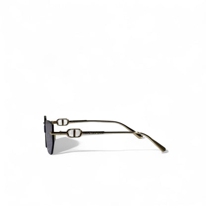 ✨ Christian Dior Sunglasses – Geometric Rimless with Purple Gradient Lenses 👑🕶️