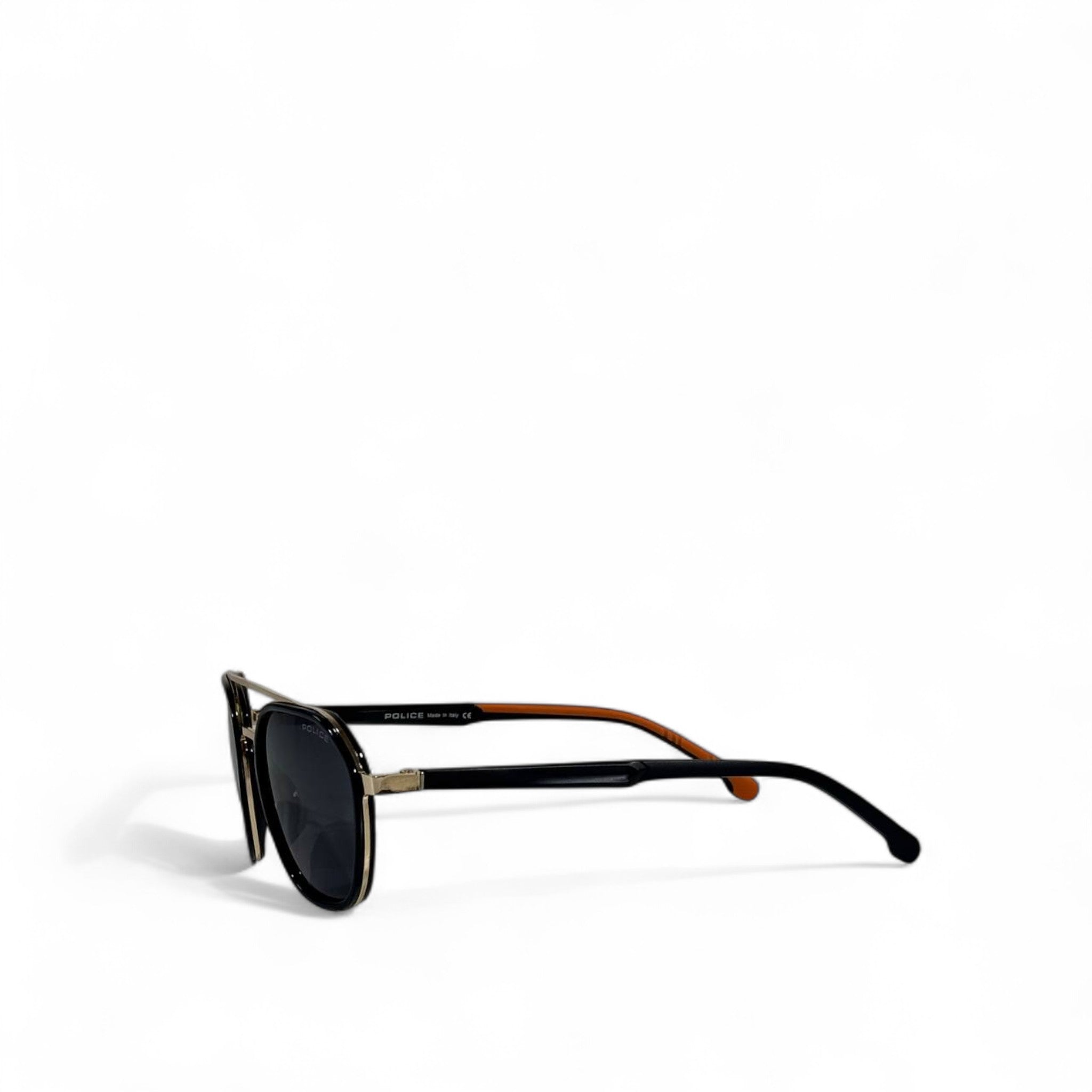 Police Sunglasses – Black Aviator with Dual Bridge 🕶️⚡