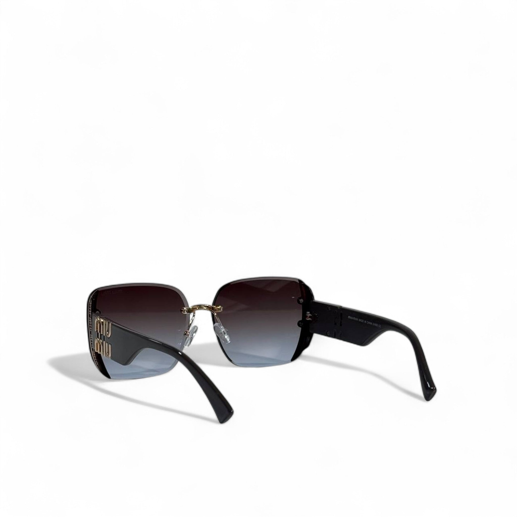 Miu Miu Oversized Rimless Gradient Sunglasses – Luxury Icon ✨🖤